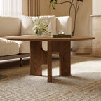 Umbra round coffee table top surface detail