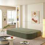 Orta floor sofa bed shown with the two included pillows