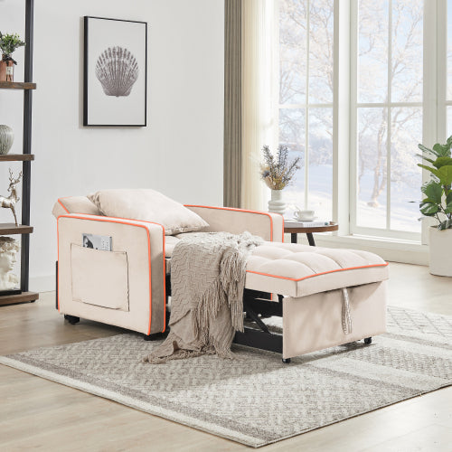 Pemberton chair bed folded flat as a single bed