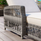 Oban lounger reclined flat