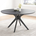 Ripon round dining table in black