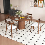 Rothbury dining table wood strip base detail