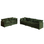 Novara Chenille Sofa Set, deep seat detail