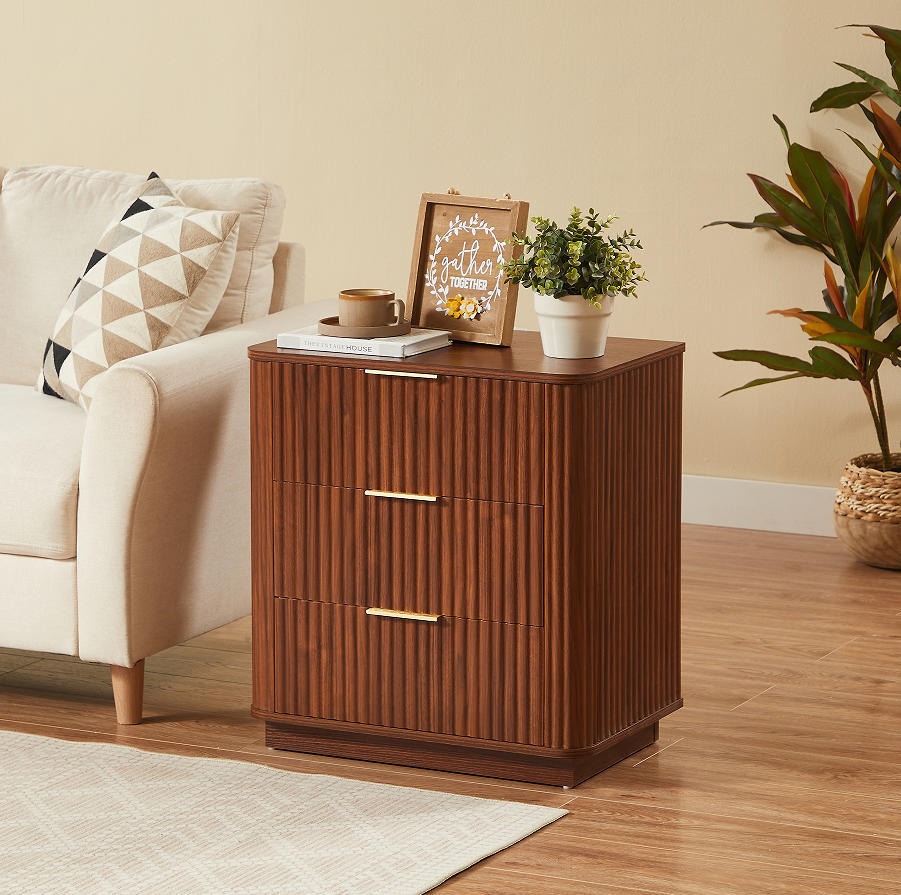 Thorne nightstand top surface and edge detail