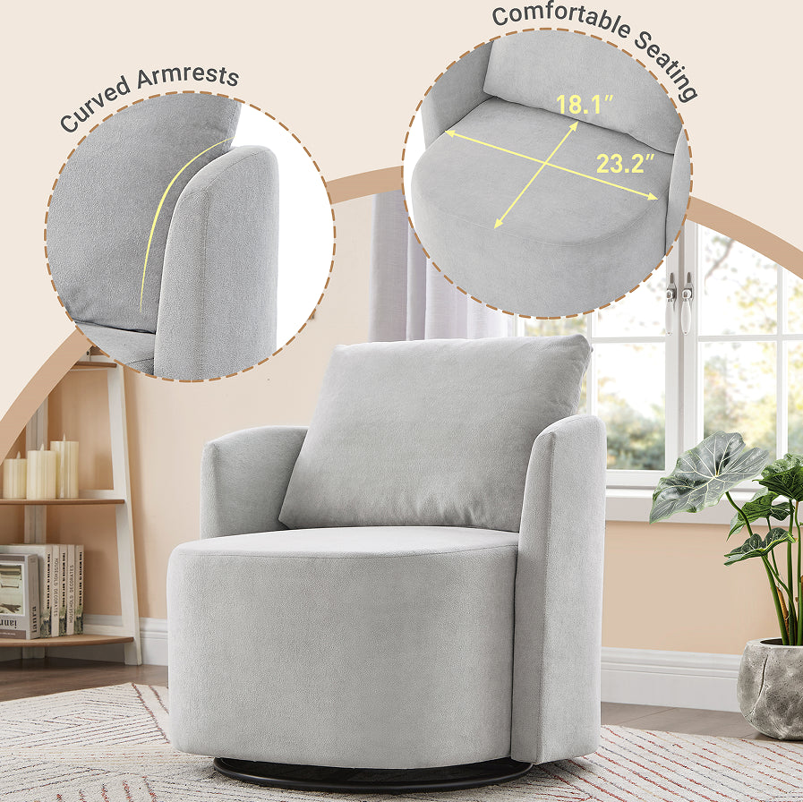 Aysgarth barrel chair seen from the side