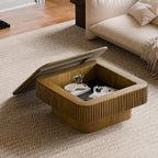 Zola square coffee table edge and joinery detail