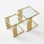Vasari tables seen from above through the glass