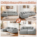 Auren Modular Sectional in a living room