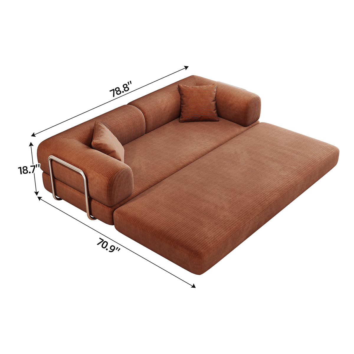 Selsey sofa tufted back and armrest detail