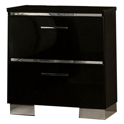 Chettle nightstand high-gloss lacquer surface detail