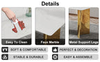 Zennor marble-pattern glass dining table in a dining room