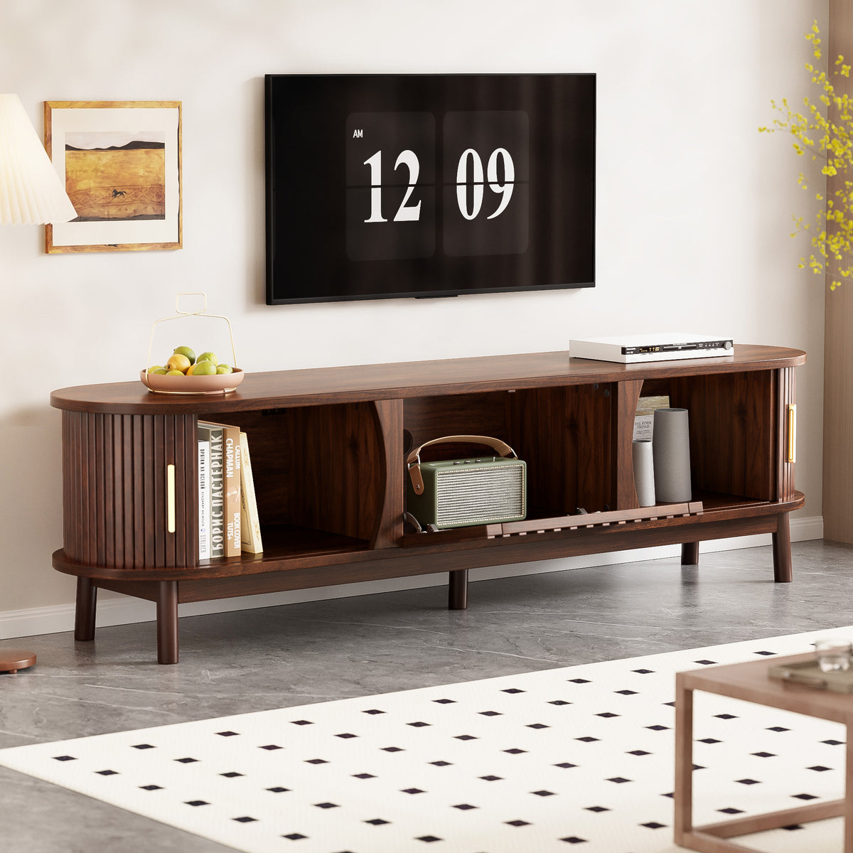 Eastleigh TV stand seen from the front