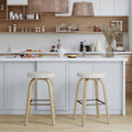 Cranleigh swivel bar stools in beige, 30 inch