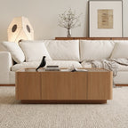 Kelso coffee table tapered leg and frame detail