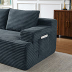 Emsworth sectional polyester upholstery detail