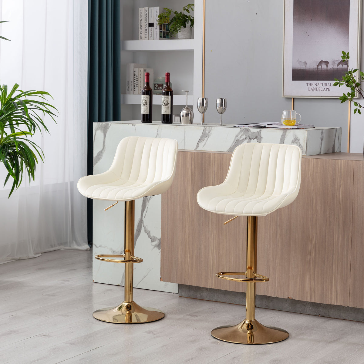 Cromer bar stools at a counter