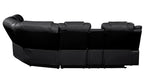 Ostend sectional with a seat reclined