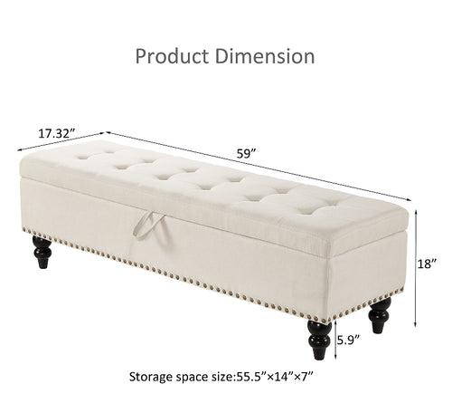 Fenwick bench with the lid open showing storage