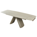 Orsa Extending Dining Table in sintered stone with iron base